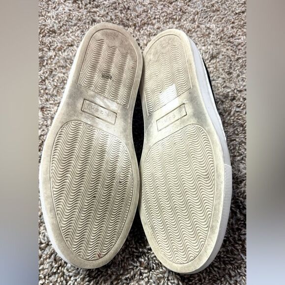 M. Gemi Black Velvet Slide on Sneakers - Picture 4 of 8